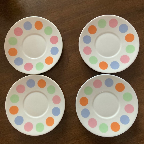 Starbucks Collectible 2006 Polka Dot Cups & Saucers Set of 4 - Picture 3 of 4